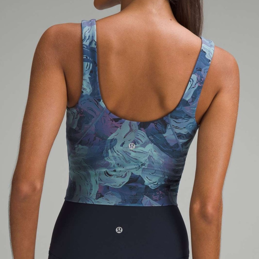 lululemon athletica Blue and Purple Crop Top